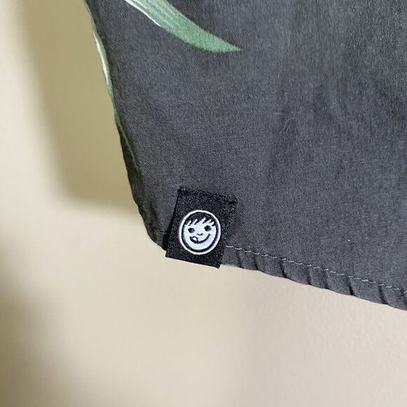 NEFF DISNEY Shirt  Mens Large Mickey Mouse Blue Floral Hawaiian Button Up Cotton - Picture 13 of 14